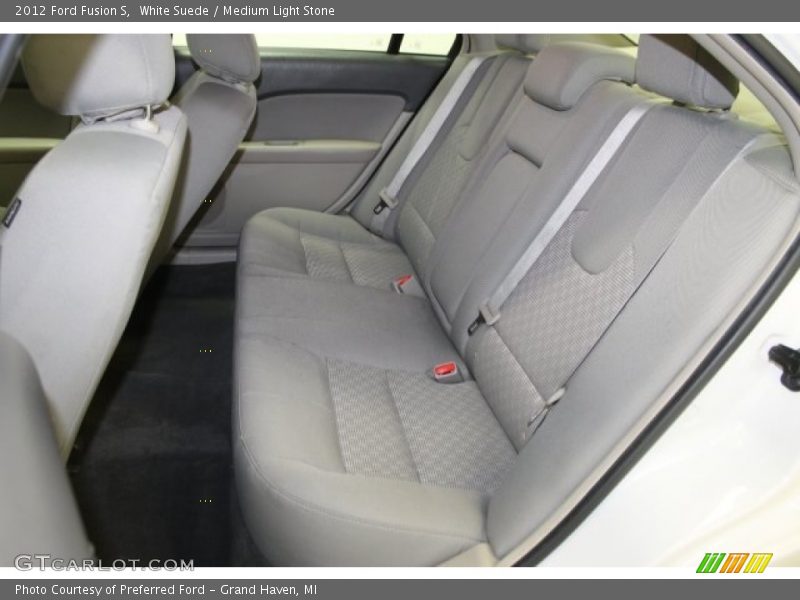 White Suede / Medium Light Stone 2012 Ford Fusion S