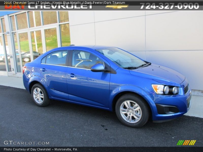 Kinetic Blue Metallic / Dark Pewter/Dark Titanium 2016 Chevrolet Sonic LT Sedan