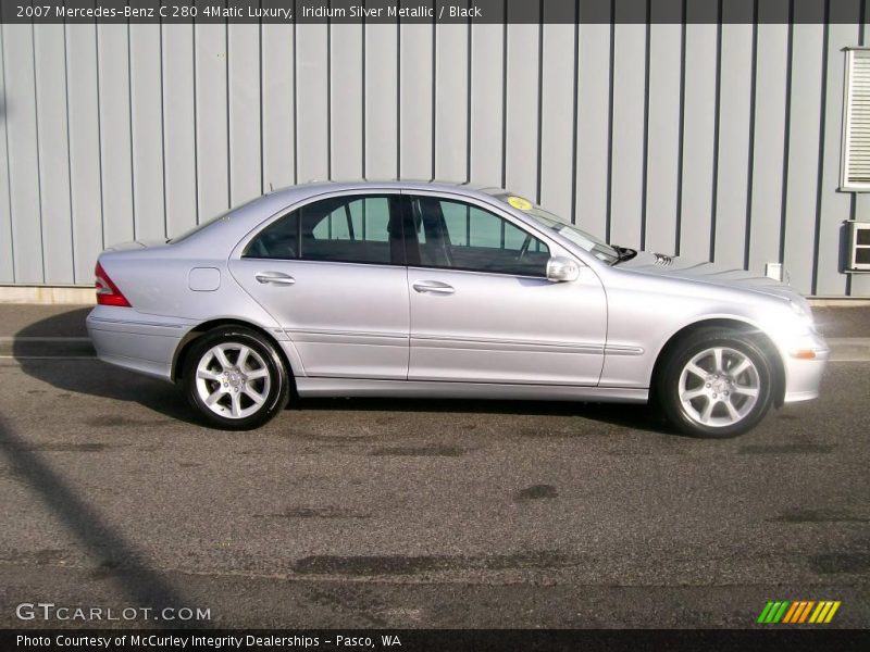 Iridium Silver Metallic / Black 2007 Mercedes-Benz C 280 4Matic Luxury