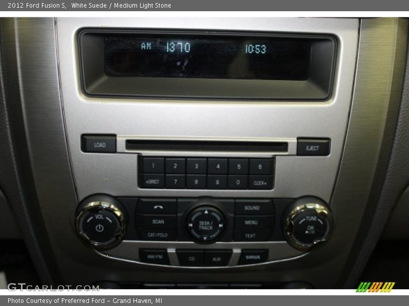White Suede / Medium Light Stone 2012 Ford Fusion S