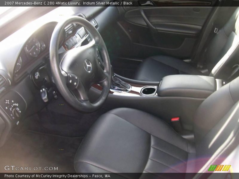 Iridium Silver Metallic / Black 2007 Mercedes-Benz C 280 4Matic Luxury