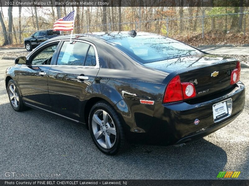Black Granite Metallic / Ebony 2012 Chevrolet Malibu LT