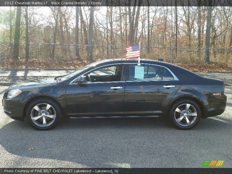 Black Granite Metallic / Ebony 2012 Chevrolet Malibu LT