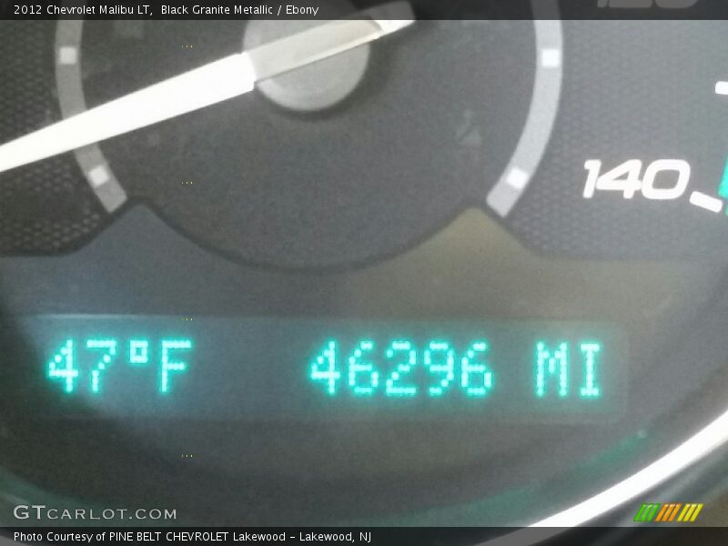 Black Granite Metallic / Ebony 2012 Chevrolet Malibu LT
