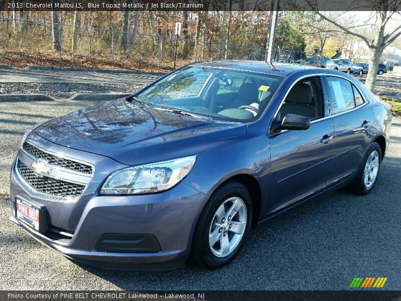 Blue Topaz Metallic / Jet Black/Titanium 2013 Chevrolet Malibu LS