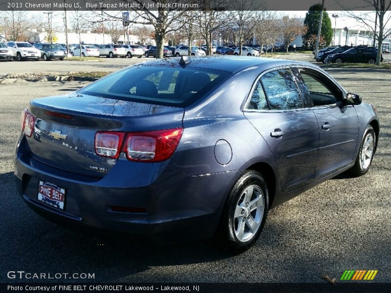 Blue Topaz Metallic / Jet Black/Titanium 2013 Chevrolet Malibu LS