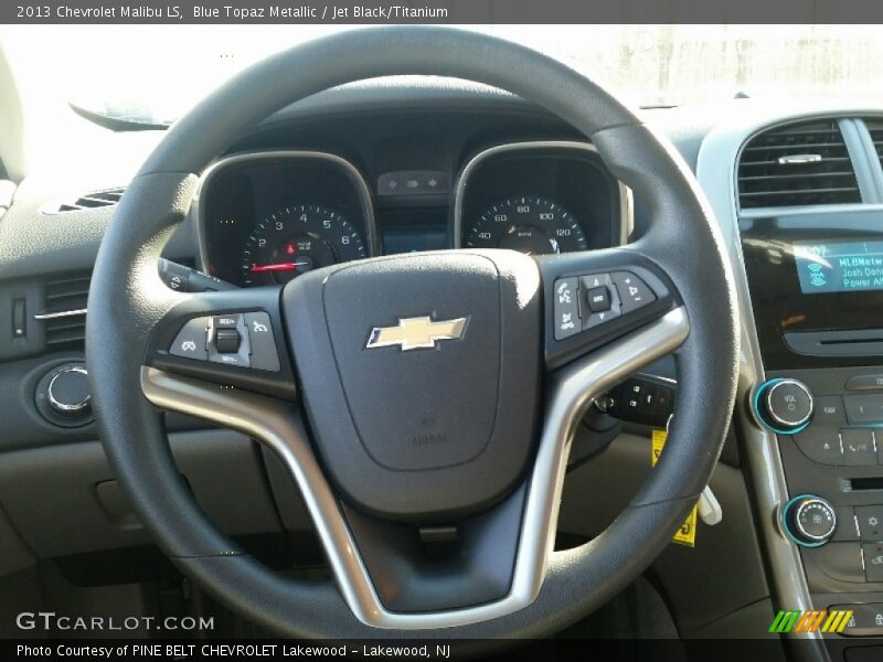 Blue Topaz Metallic / Jet Black/Titanium 2013 Chevrolet Malibu LS