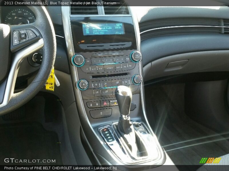 Blue Topaz Metallic / Jet Black/Titanium 2013 Chevrolet Malibu LS