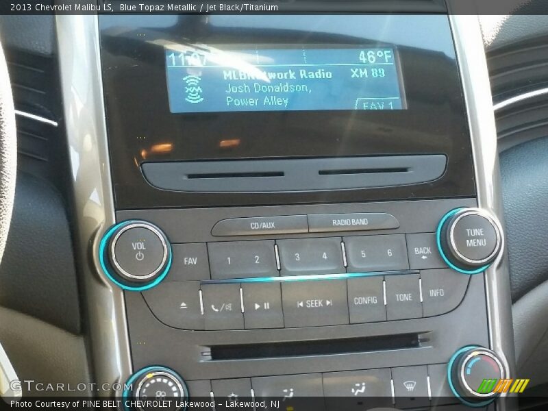 Blue Topaz Metallic / Jet Black/Titanium 2013 Chevrolet Malibu LS