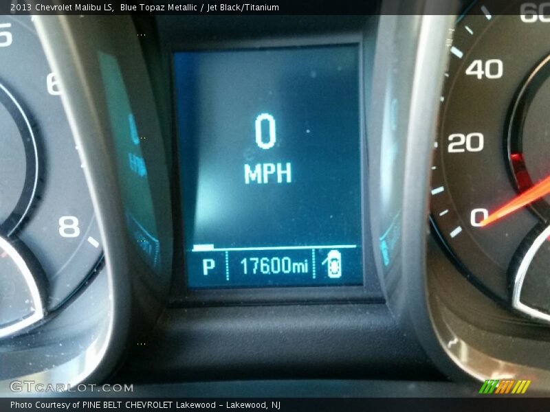Blue Topaz Metallic / Jet Black/Titanium 2013 Chevrolet Malibu LS