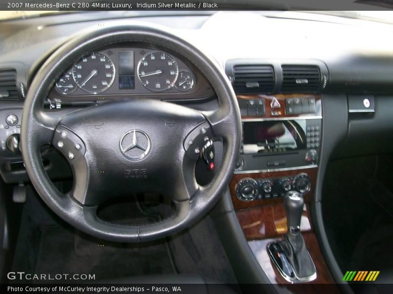 Iridium Silver Metallic / Black 2007 Mercedes-Benz C 280 4Matic Luxury