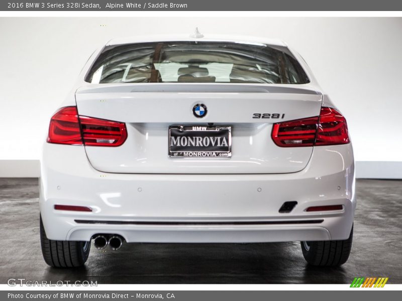 Alpine White / Saddle Brown 2016 BMW 3 Series 328i Sedan