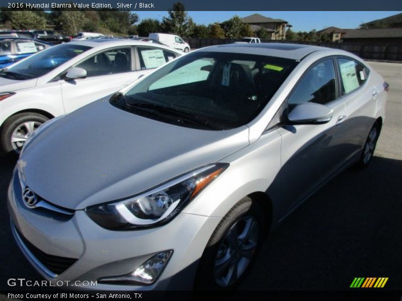 Silver / Black 2016 Hyundai Elantra Value Edition