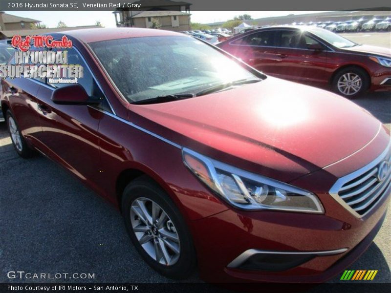 Venetian Red / Gray 2016 Hyundai Sonata SE