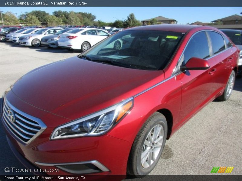 Venetian Red / Gray 2016 Hyundai Sonata SE