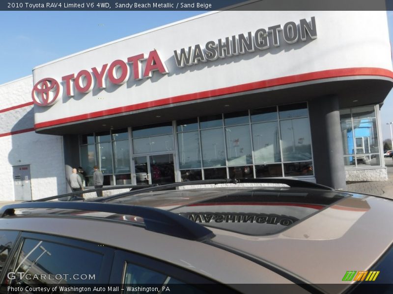 Sandy Beach Metallic / Sand Beige 2010 Toyota RAV4 Limited V6 4WD
