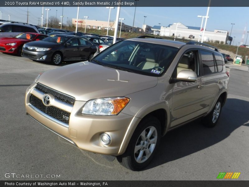 Sandy Beach Metallic / Sand Beige 2010 Toyota RAV4 Limited V6 4WD