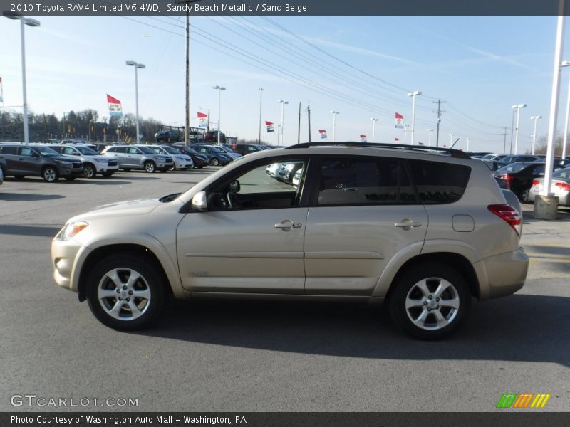 Sandy Beach Metallic / Sand Beige 2010 Toyota RAV4 Limited V6 4WD