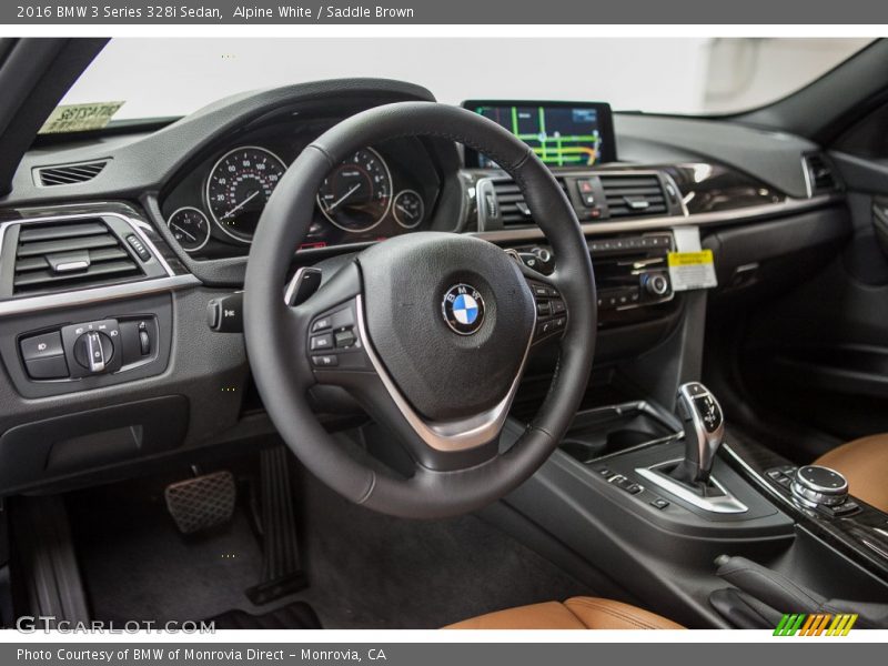 Alpine White / Saddle Brown 2016 BMW 3 Series 328i Sedan