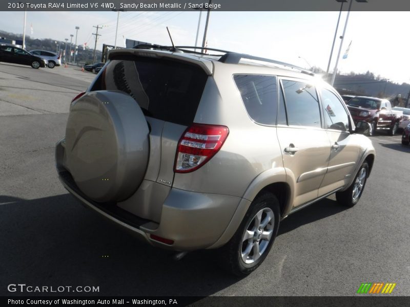 Sandy Beach Metallic / Sand Beige 2010 Toyota RAV4 Limited V6 4WD