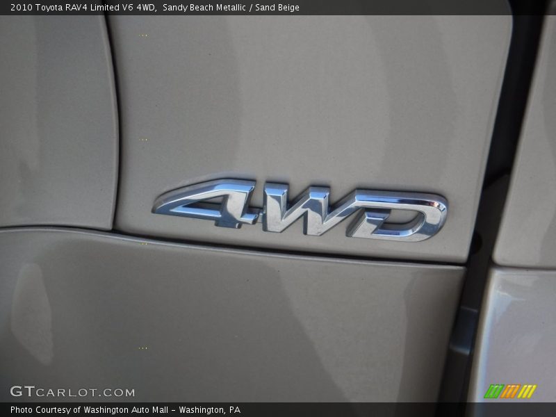 Sandy Beach Metallic / Sand Beige 2010 Toyota RAV4 Limited V6 4WD
