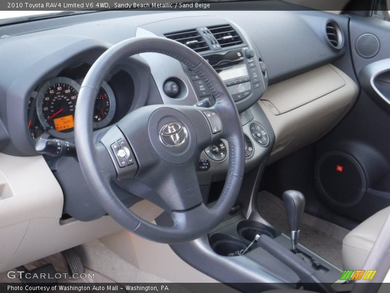 Sandy Beach Metallic / Sand Beige 2010 Toyota RAV4 Limited V6 4WD