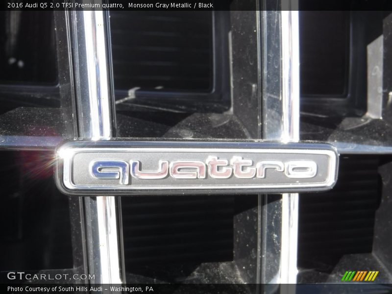 Monsoon Gray Metallic / Black 2016 Audi Q5 2.0 TFSI Premium quattro