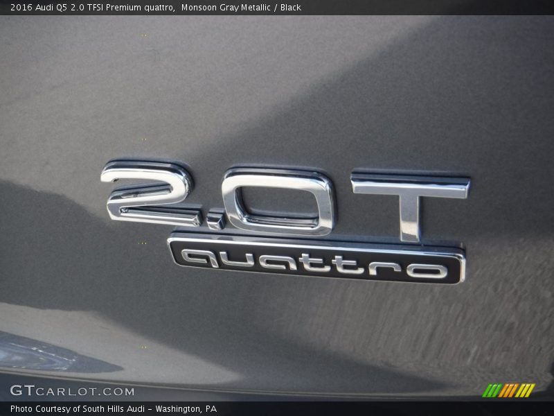 Monsoon Gray Metallic / Black 2016 Audi Q5 2.0 TFSI Premium quattro
