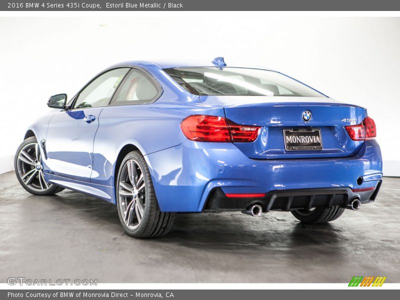 Estoril Blue Metallic / Black 2016 BMW 4 Series 435i Coupe