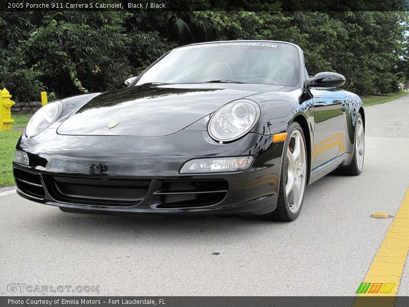 Black / Black 2005 Porsche 911 Carrera S Cabriolet