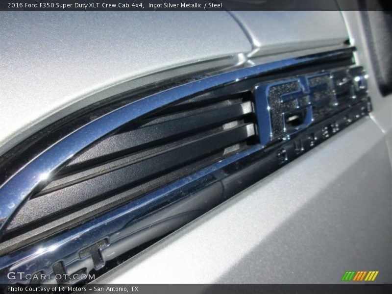 Ingot Silver Metallic / Steel 2016 Ford F350 Super Duty XLT Crew Cab 4x4