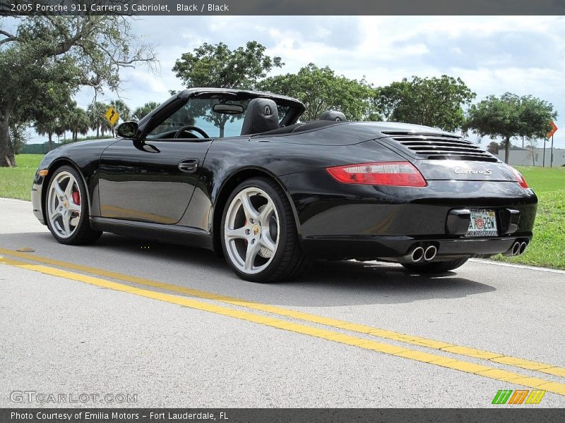 Black / Black 2005 Porsche 911 Carrera S Cabriolet