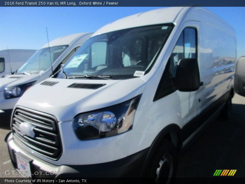Oxford White / Pewter 2016 Ford Transit 250 Van XL MR Long