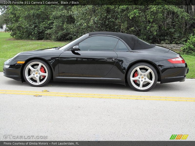 Black / Black 2005 Porsche 911 Carrera S Cabriolet