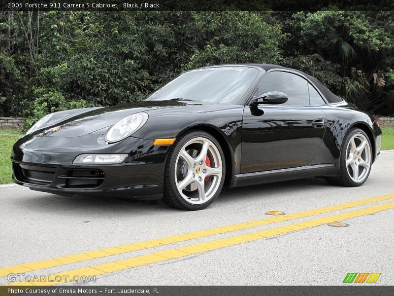 Black / Black 2005 Porsche 911 Carrera S Cabriolet