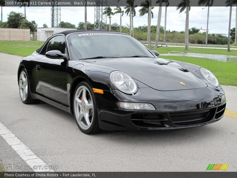 Black / Black 2005 Porsche 911 Carrera S Cabriolet