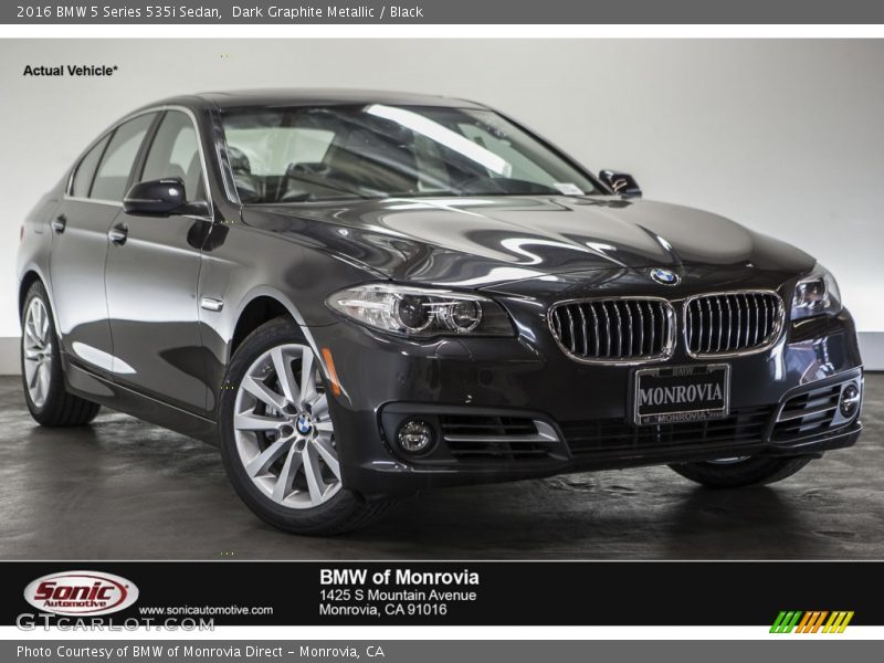 Dark Graphite Metallic / Black 2016 BMW 5 Series 535i Sedan