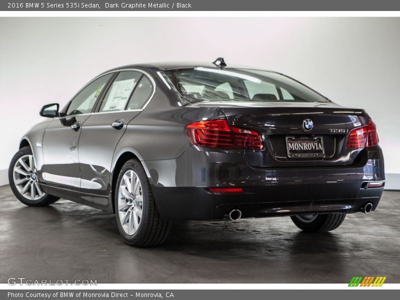 Dark Graphite Metallic / Black 2016 BMW 5 Series 535i Sedan
