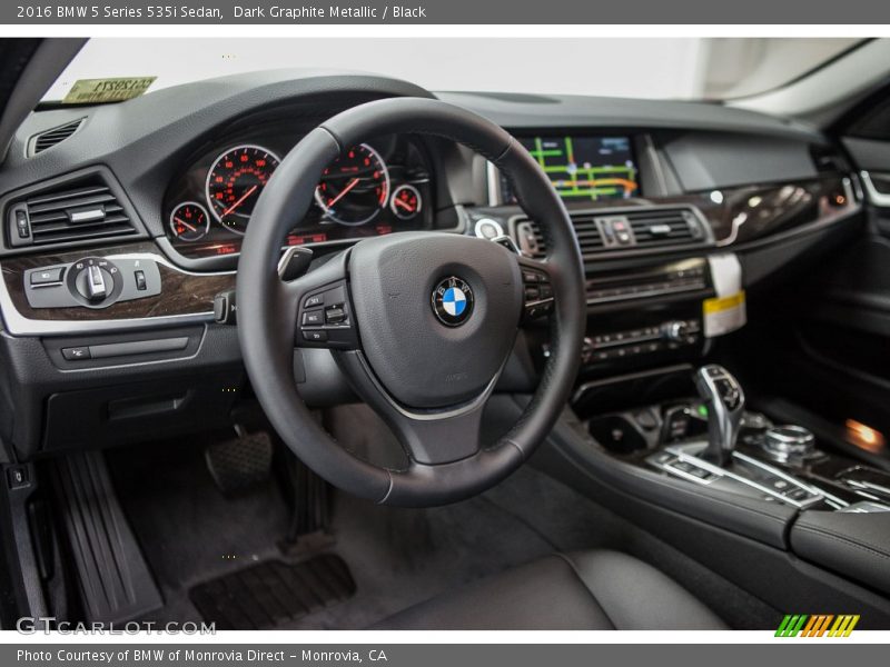 Dark Graphite Metallic / Black 2016 BMW 5 Series 535i Sedan