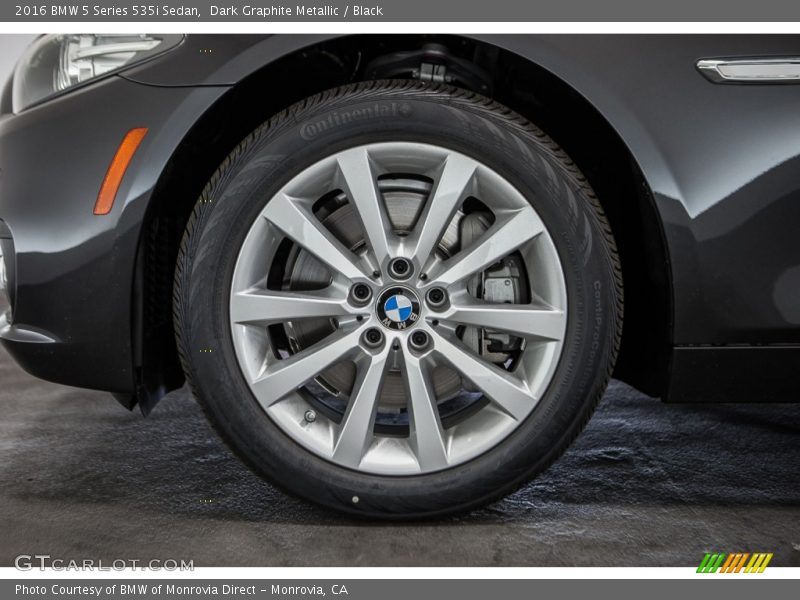 Dark Graphite Metallic / Black 2016 BMW 5 Series 535i Sedan