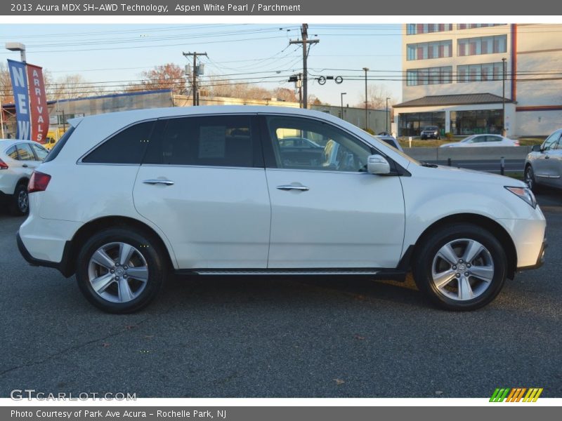 Aspen White Pearl / Parchment 2013 Acura MDX SH-AWD Technology