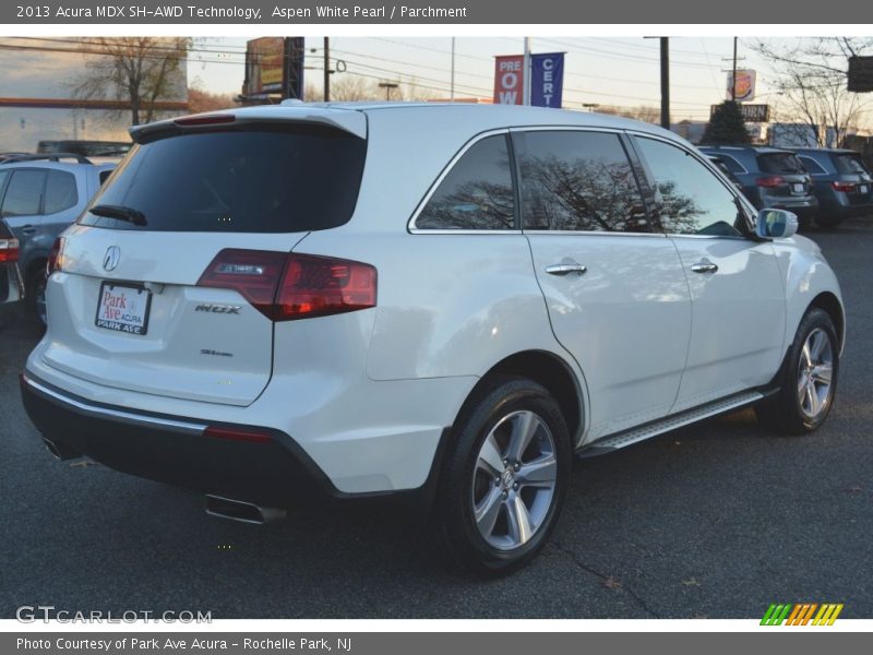 Aspen White Pearl / Parchment 2013 Acura MDX SH-AWD Technology