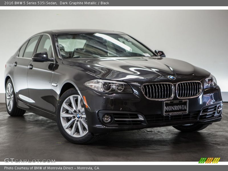Dark Graphite Metallic / Black 2016 BMW 5 Series 535i Sedan