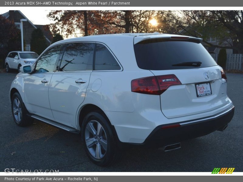 Aspen White Pearl / Parchment 2013 Acura MDX SH-AWD Technology