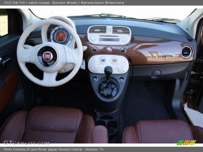 Espresso (Brown) / Marrone/Avorio (Brown/Ivory) 2013 Fiat 500 c cabrio Lounge