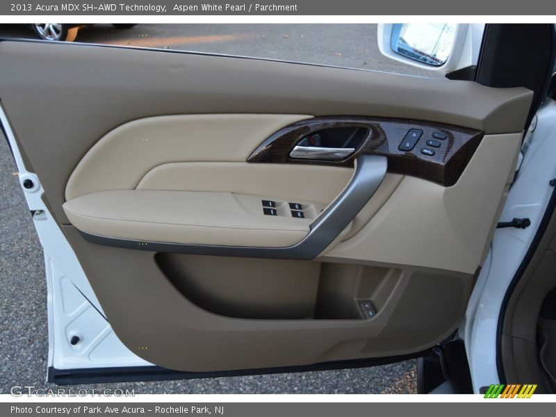 Aspen White Pearl / Parchment 2013 Acura MDX SH-AWD Technology