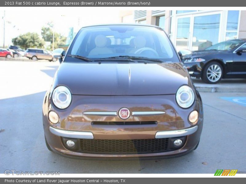 Espresso (Brown) / Marrone/Avorio (Brown/Ivory) 2013 Fiat 500 c cabrio Lounge
