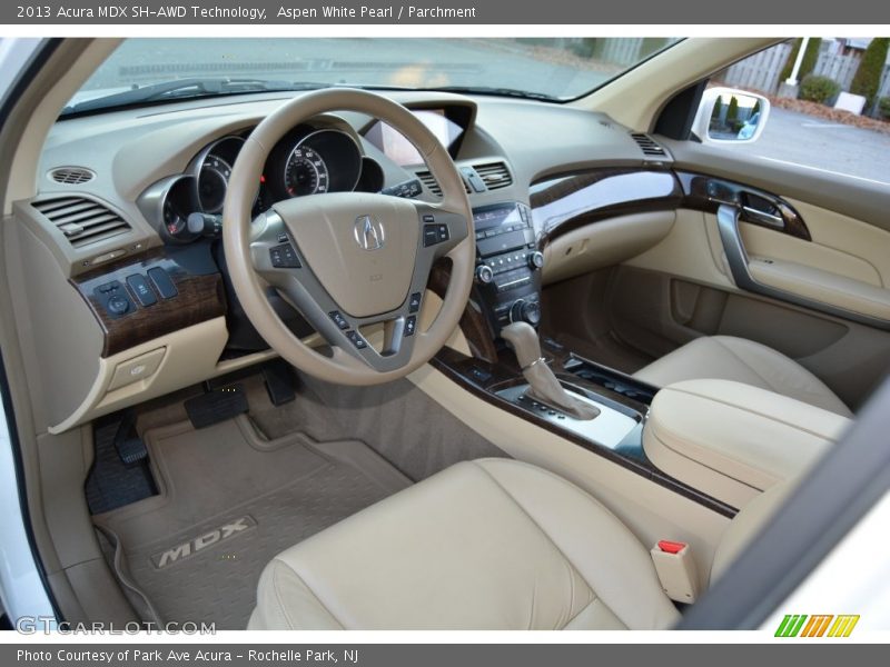 Aspen White Pearl / Parchment 2013 Acura MDX SH-AWD Technology