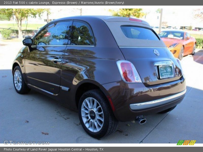 Espresso (Brown) / Marrone/Avorio (Brown/Ivory) 2013 Fiat 500 c cabrio Lounge
