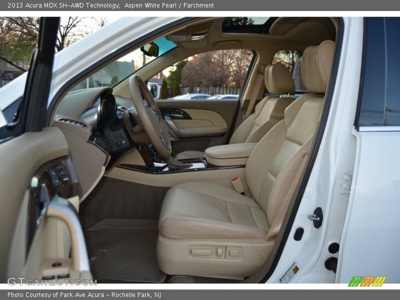 Aspen White Pearl / Parchment 2013 Acura MDX SH-AWD Technology